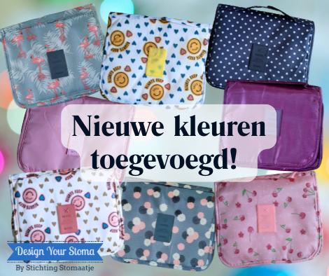 Nieuwe kleuren toilettassen