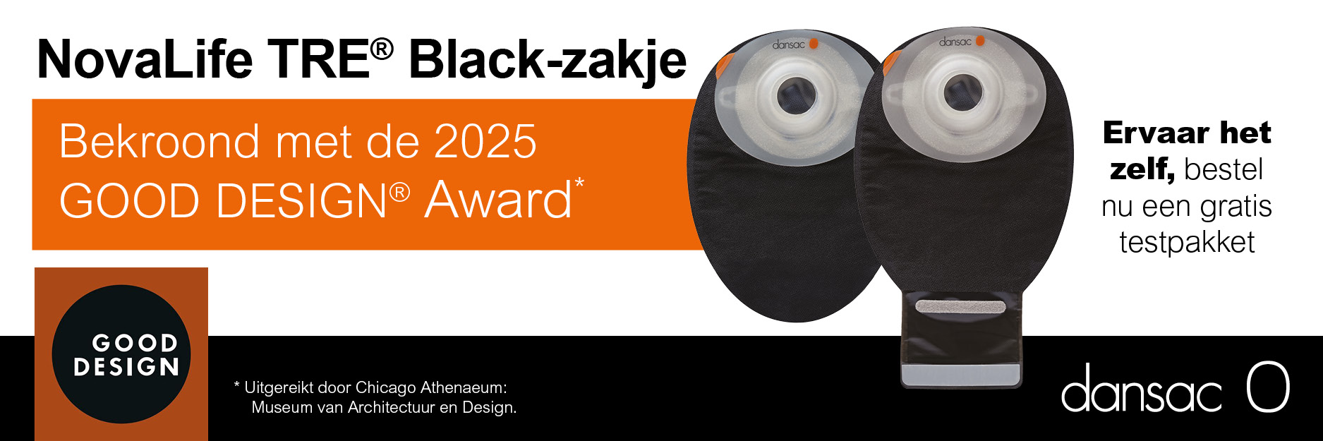 Advertentie Dansac - NovaLife TRE Black-zakje