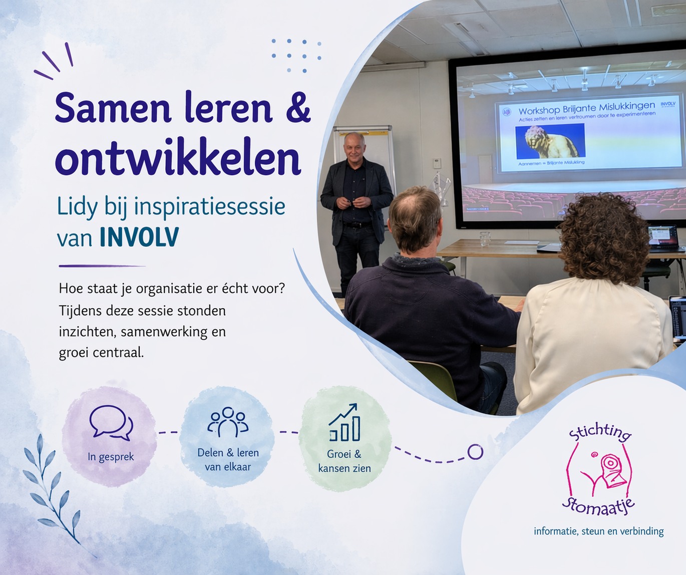 Lidy bij een inspiratiesessie van INVOLV